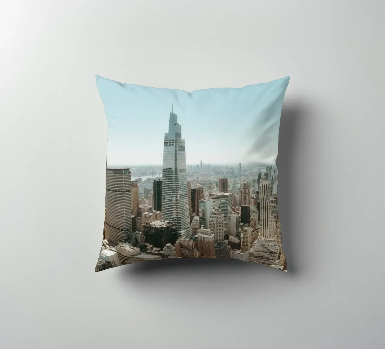 Manhattan Skyline View cuscino da thetraveller