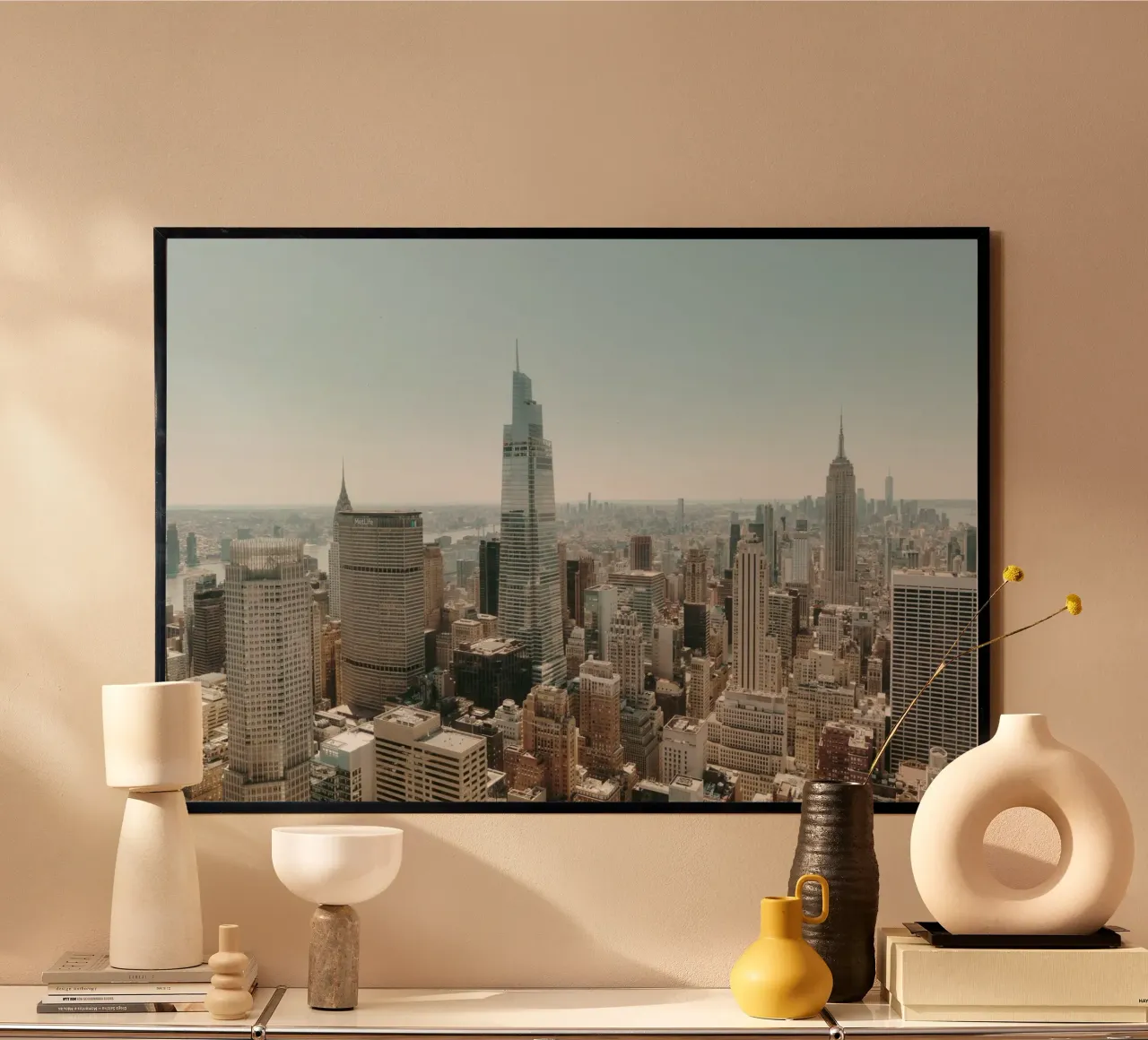 Manhattan Skyline View carta hahnemühle da thetraveller