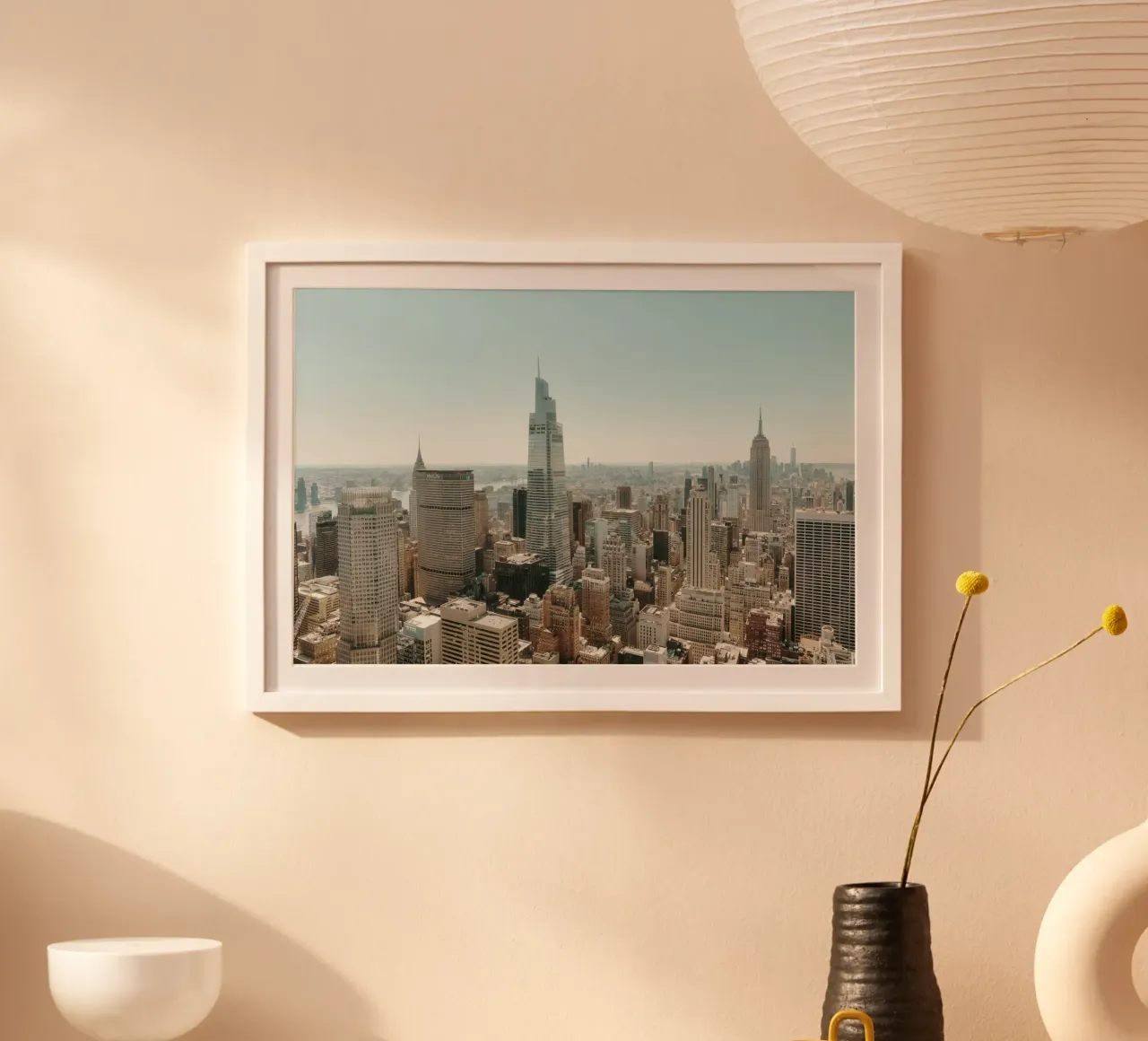 Manhattan Skyline View carta hahnemühle da thetraveller