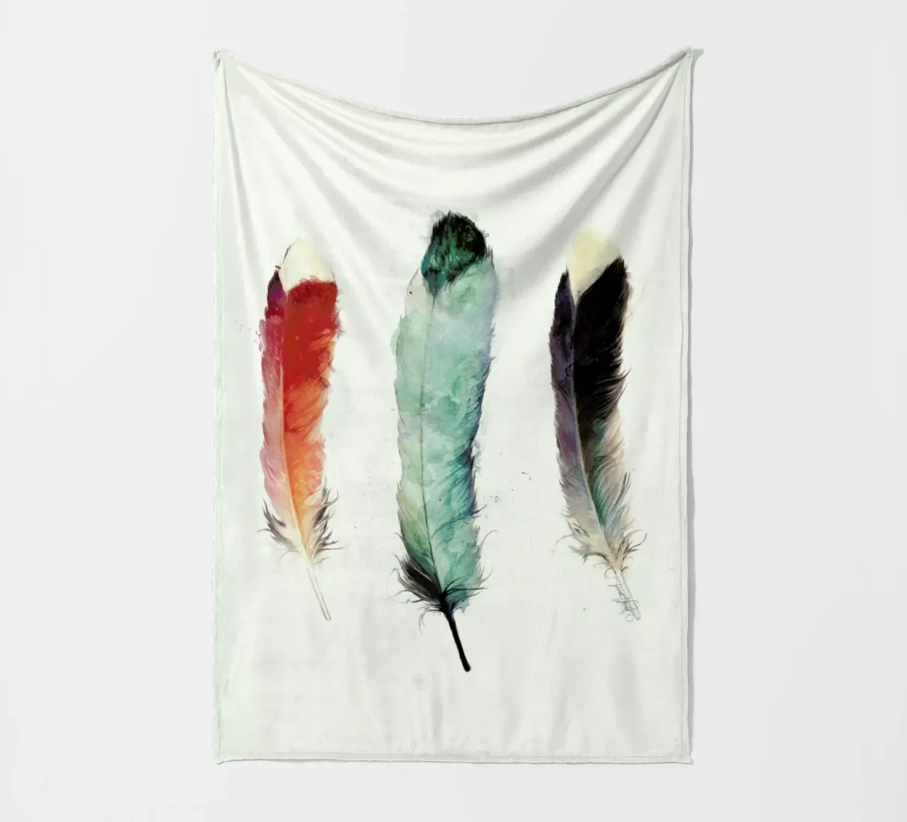 Feathers Fleecedecke von Amy Hamilton