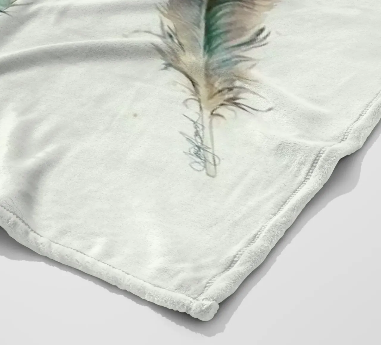 Feathers Fleecedecke von Amy Hamilton