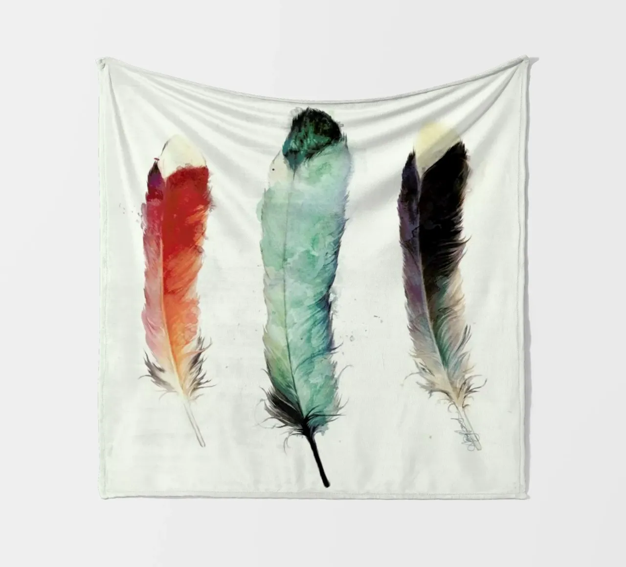 Feathers Fleecedecke von Amy Hamilton