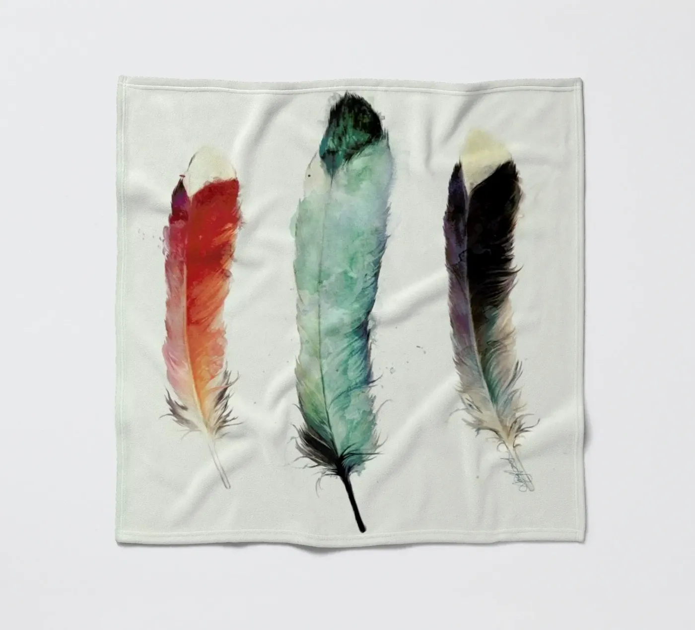 Feathers fleecedeken van Amy Hamilton