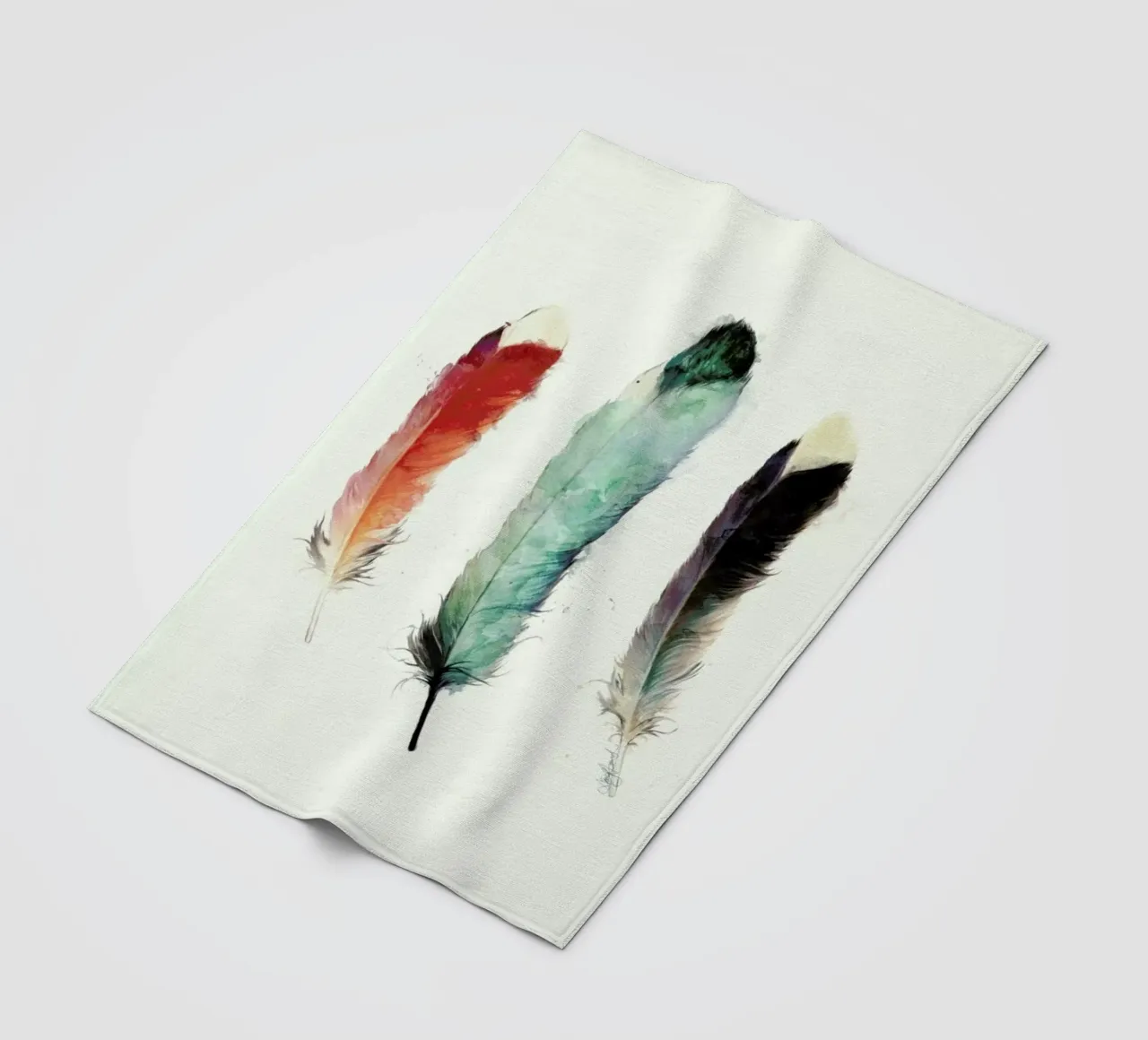 Feathers Fleecedecke von Amy Hamilton