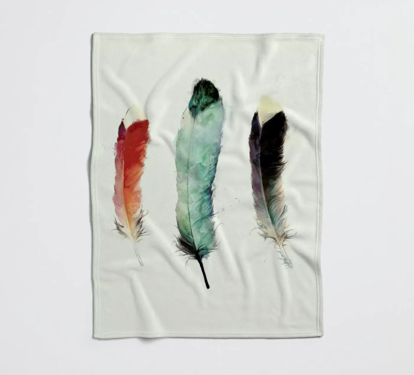 Feathers fleecedeken van Amy Hamilton