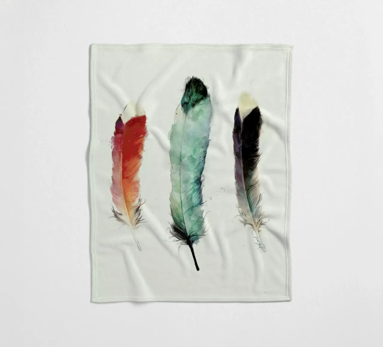 Feathers Fleecedecke von Amy Hamilton