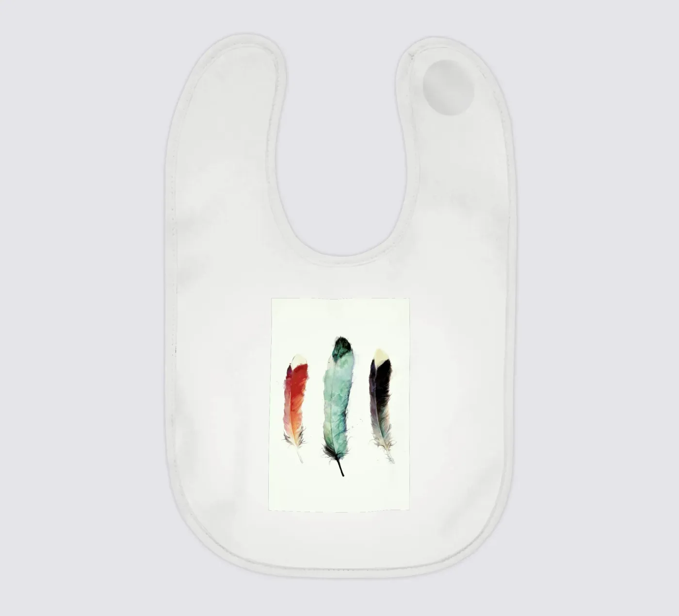 Feathers Babylätzchen von Amy Hamilton