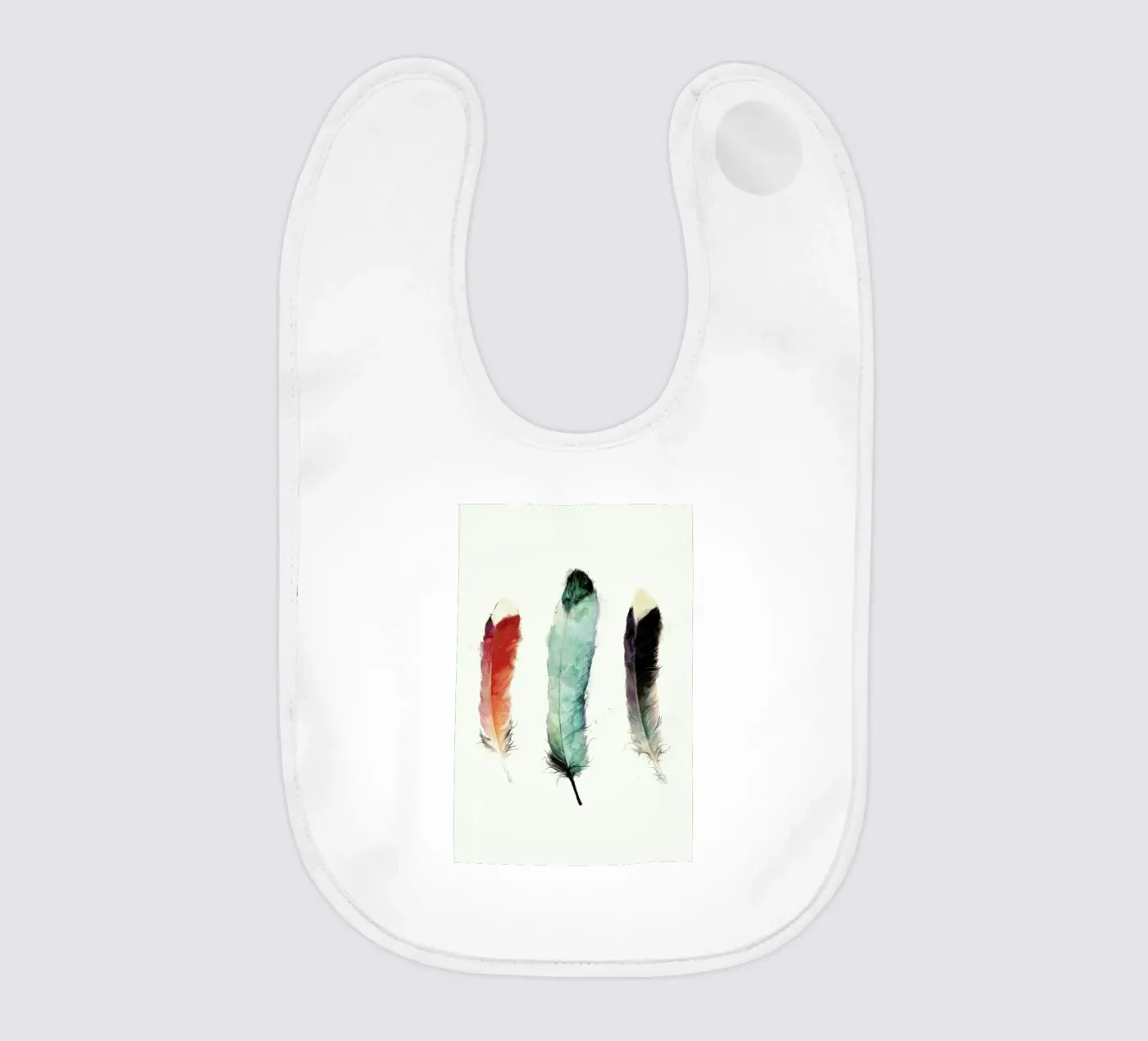 Feathers Babylätzchen von Amy Hamilton