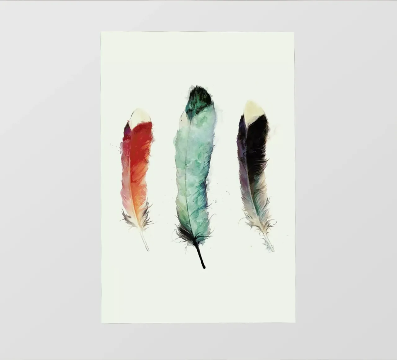 Feathers telo in pvc da Amy Hamilton