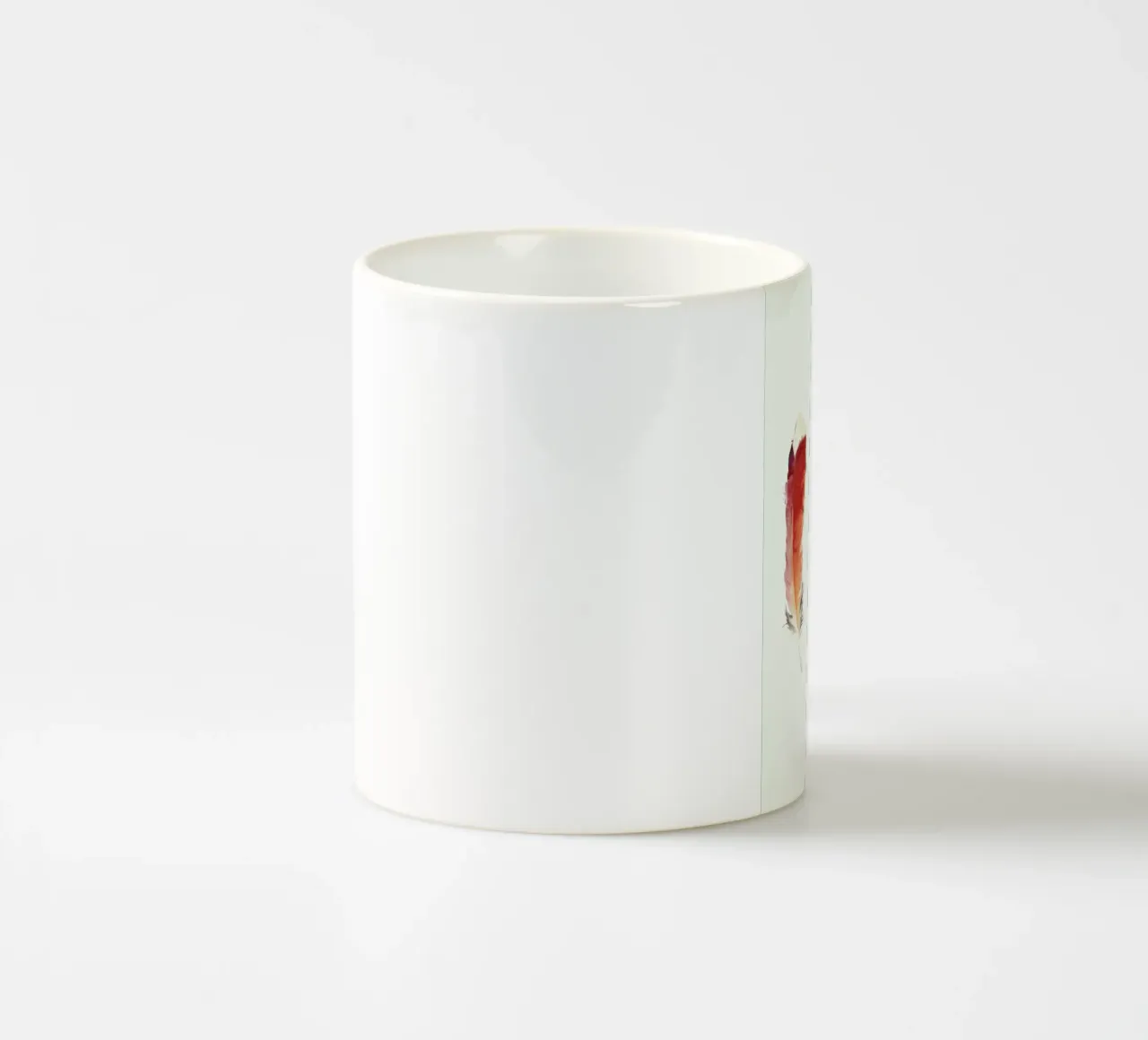 Feathers tazza in ceramica da Amy Hamilton
