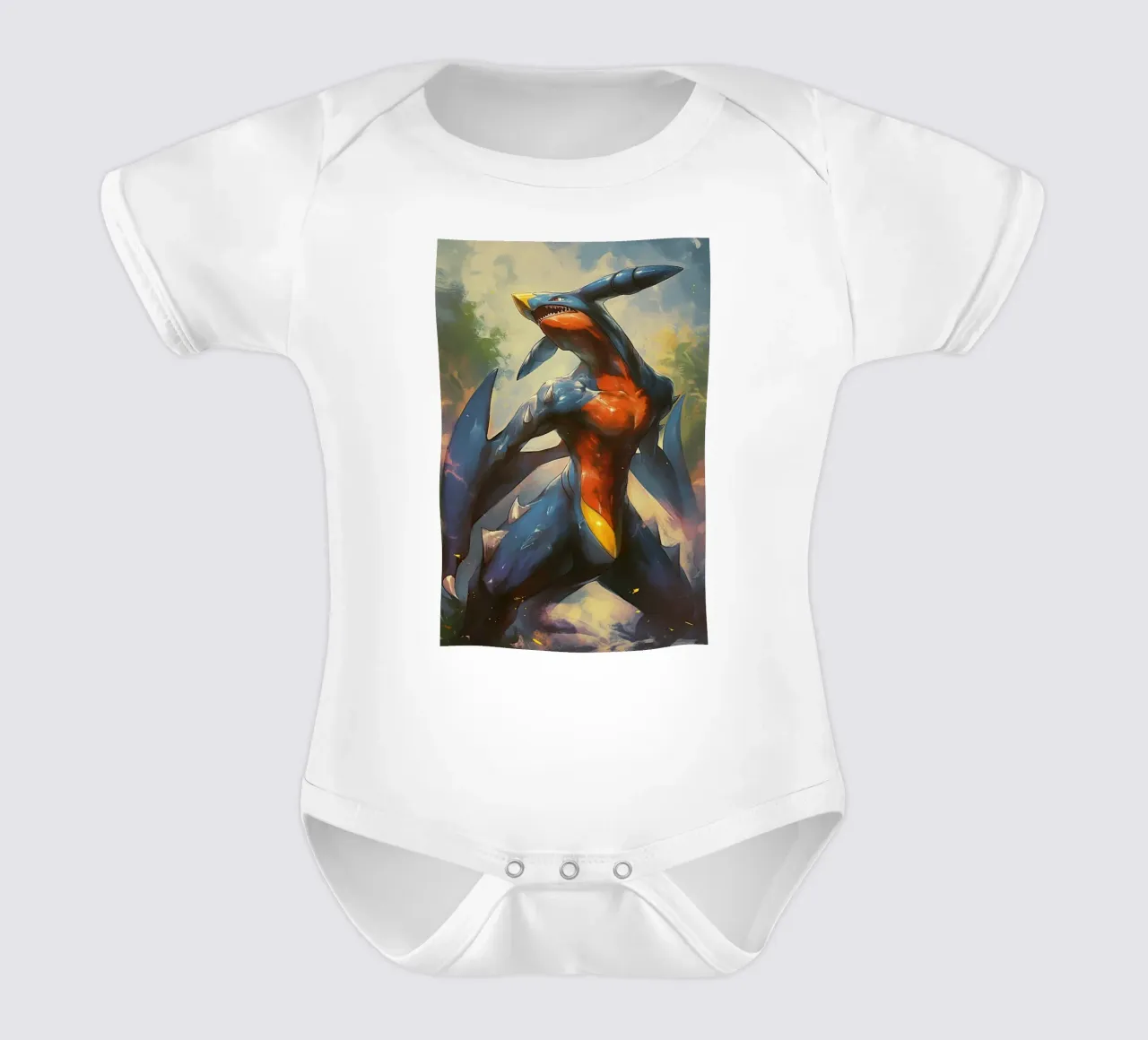Garchomp body neonato maniche corte da CreativeStudio