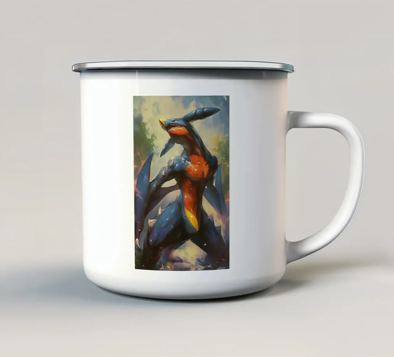 Garchomp tazza in smalto da CreativeStudio