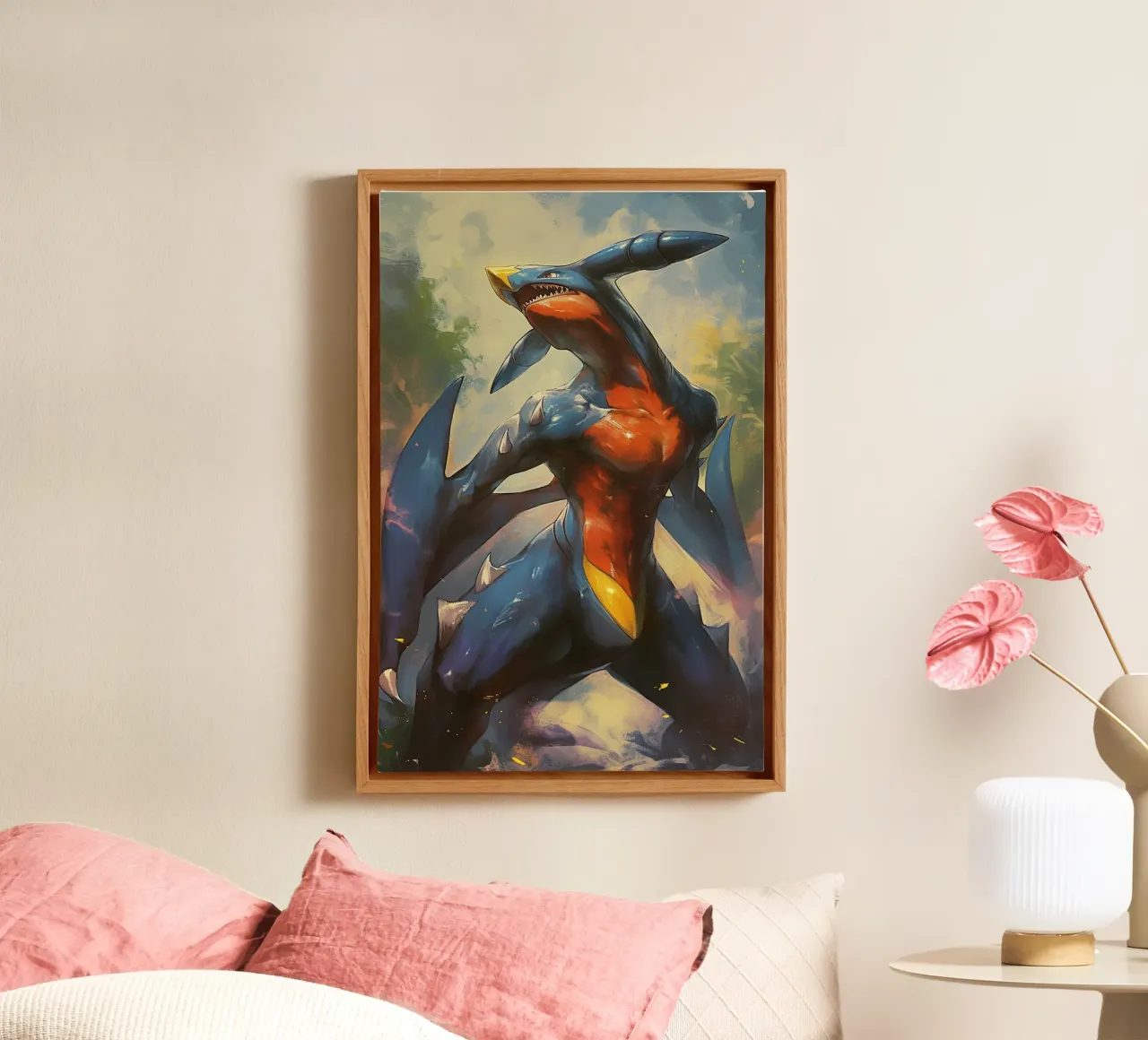 Garchomp tela con Cornice a cassetta da CreativeStudio