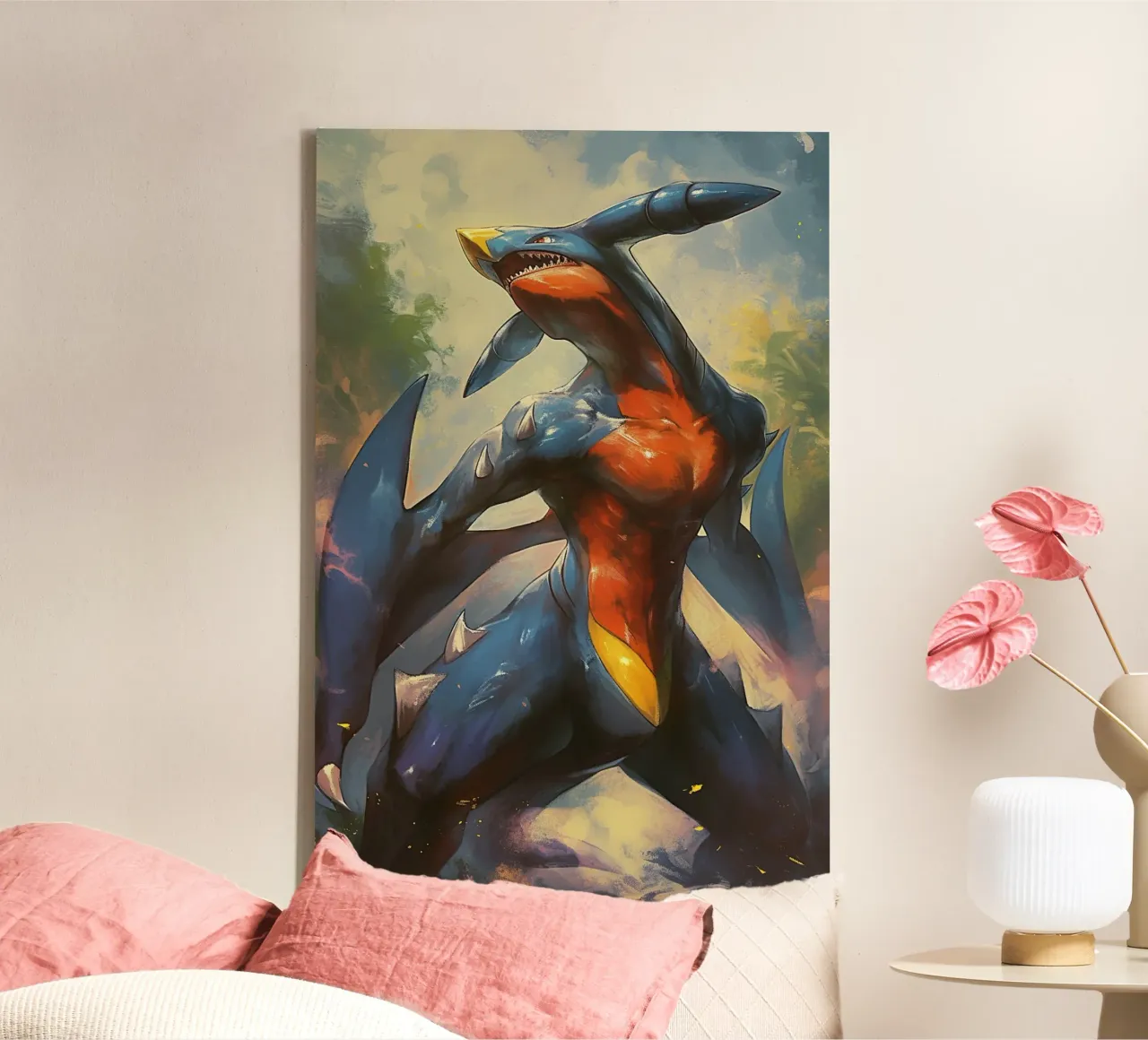 Garchomp tela con Cornice a cassetta da CreativeStudio