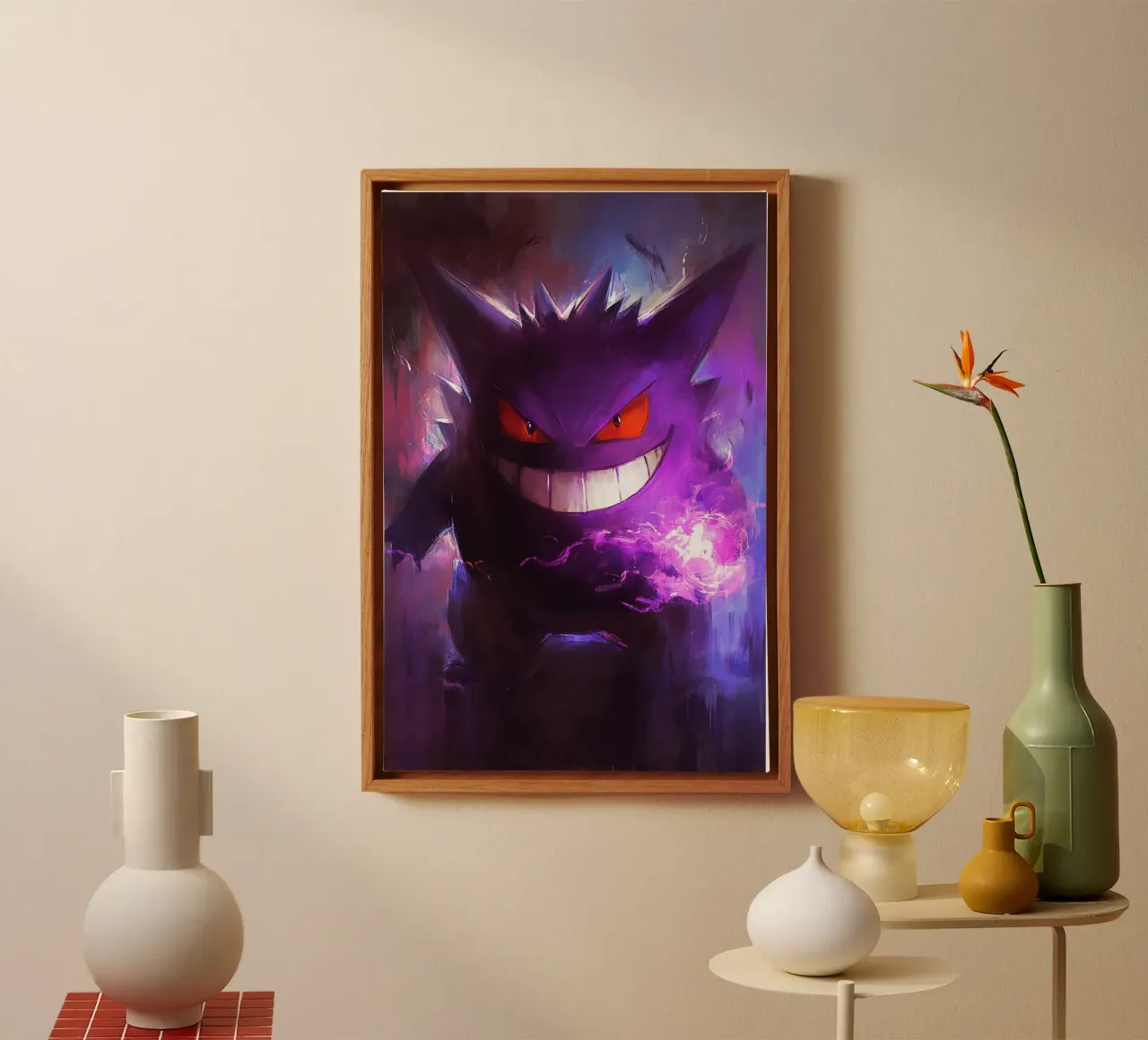 Gengar tela con Cornice a cassetta da CreativeStudio