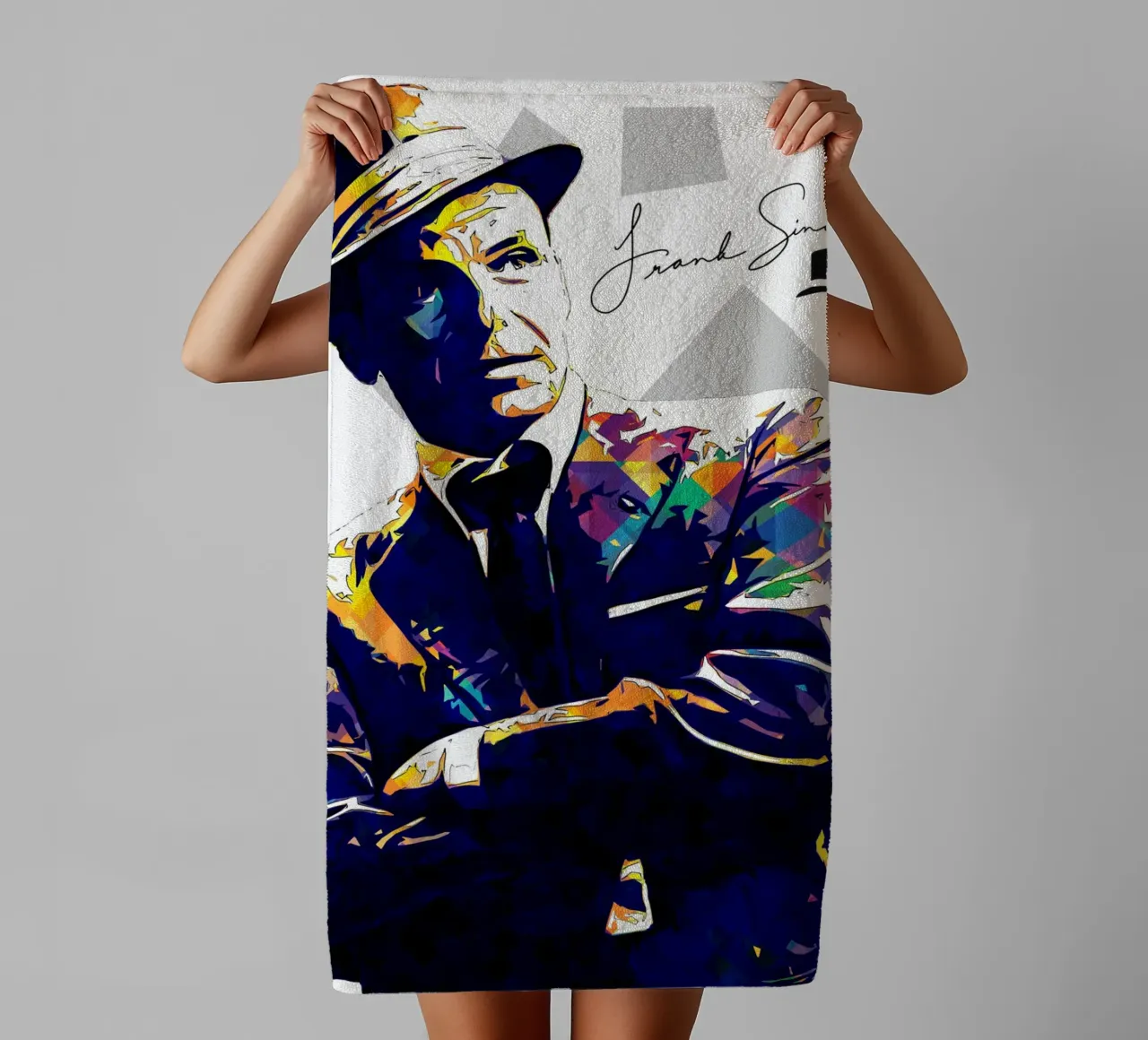 Art of Sinatra towel by neonartroom