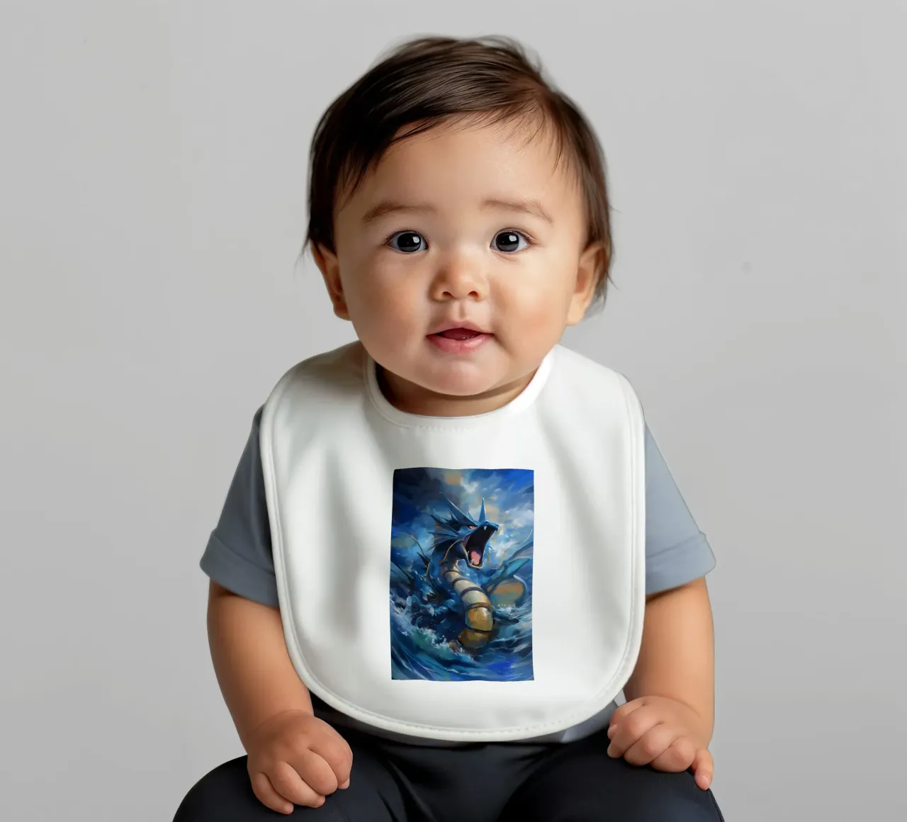 Gyarados baby bib by CreativeStudio