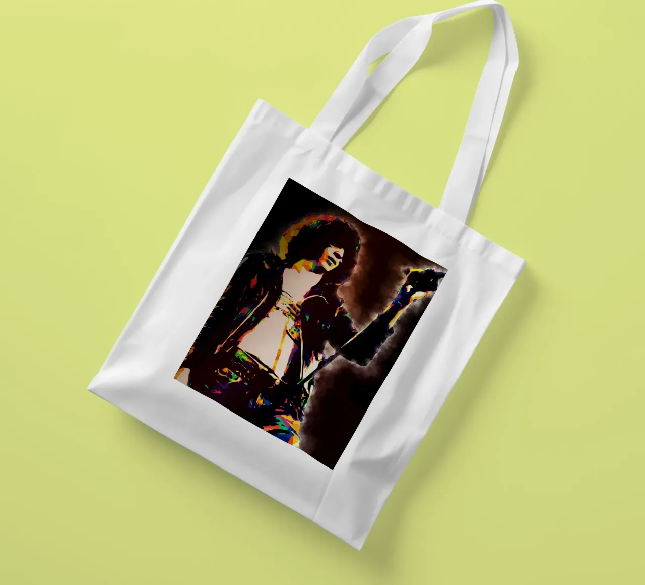 Arte di Joey Ramone borsa in juta da neonartroom