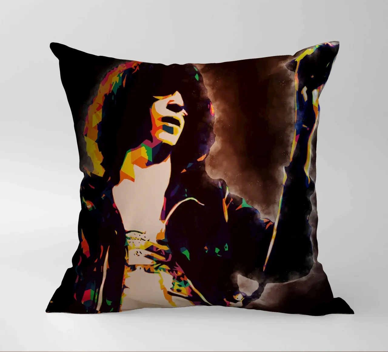 Arte di Joey Ramone cuscino da neonartroom