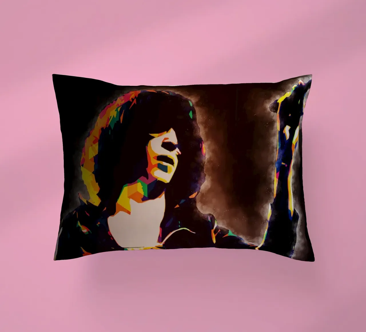 Arte di Joey Ramone cuscino da neonartroom