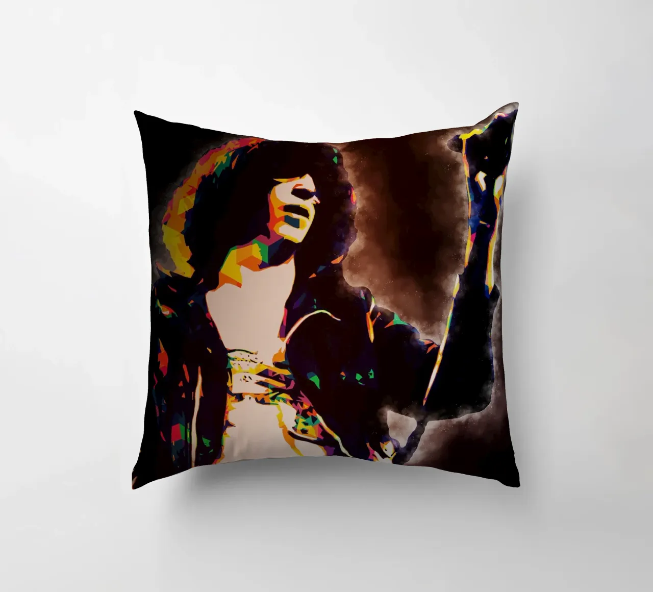 Arte di Joey Ramone cuscino da neonartroom