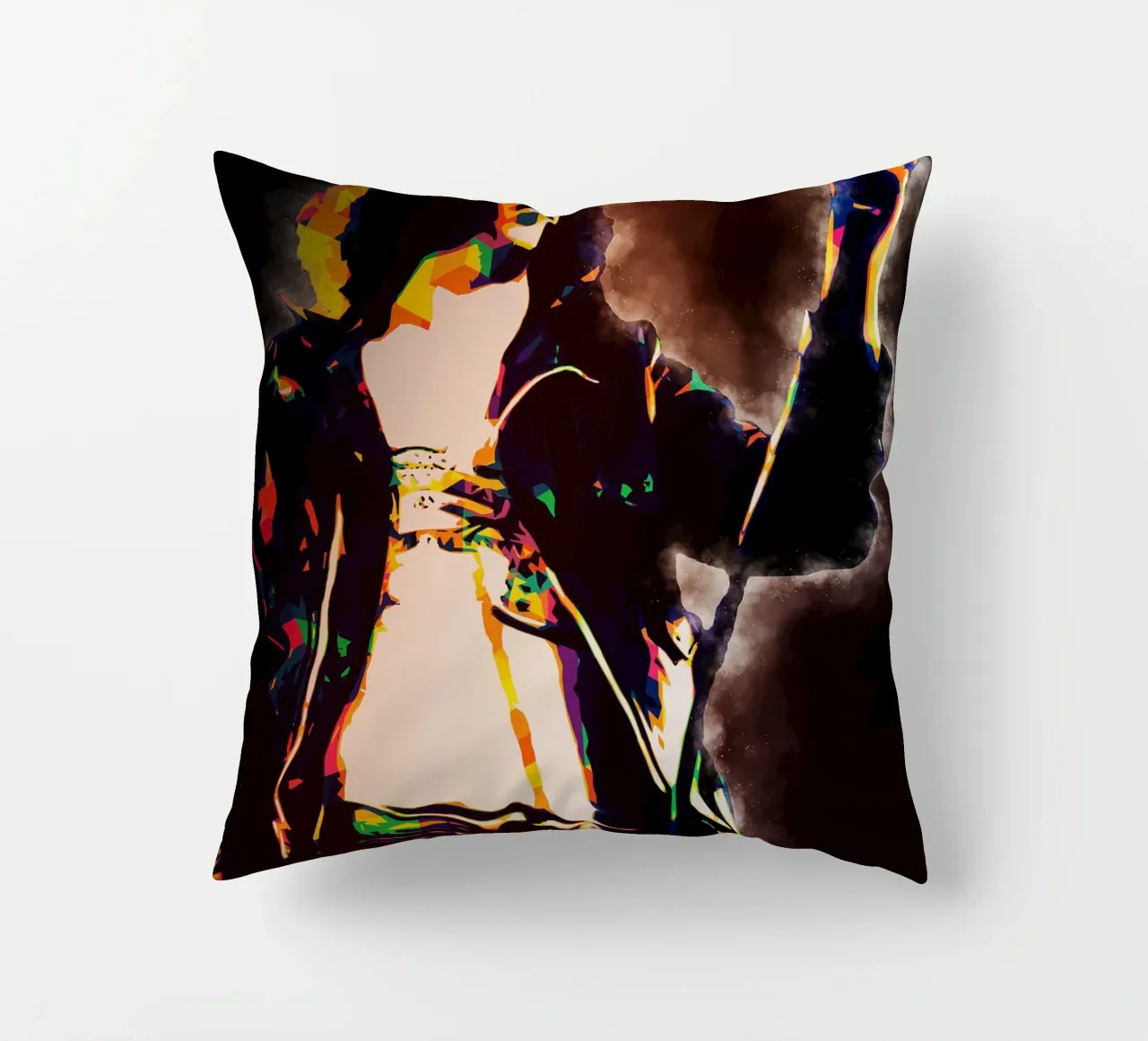 Arte di Joey Ramone cuscino da neonartroom