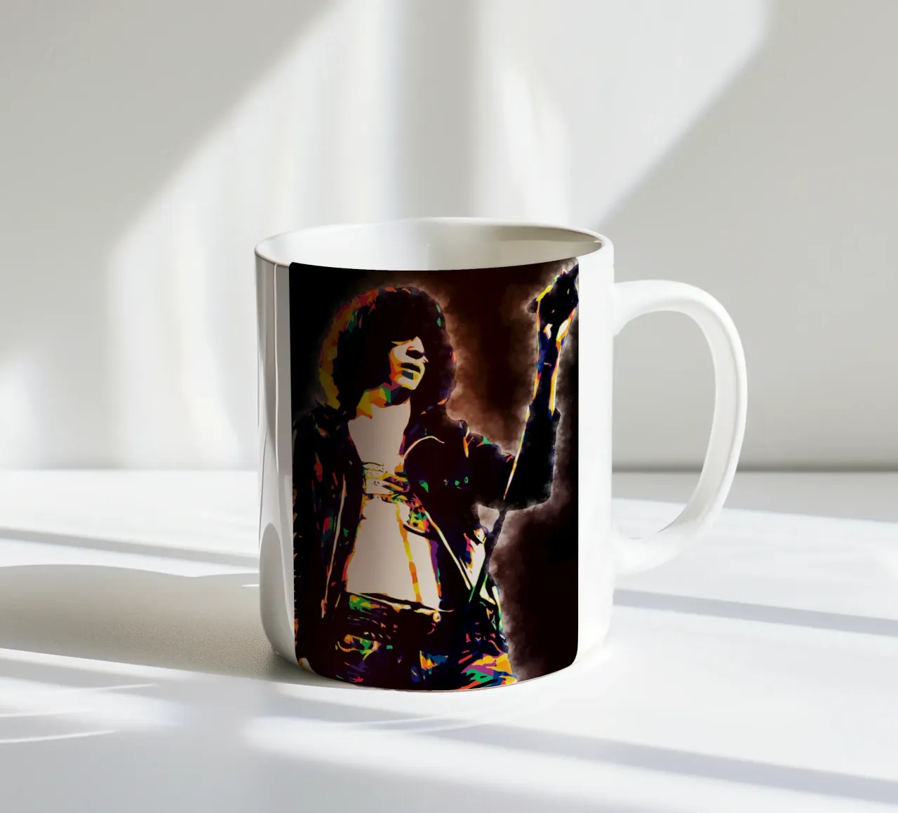 Arte di Joey Ramone tazza in ceramica da neonartroom