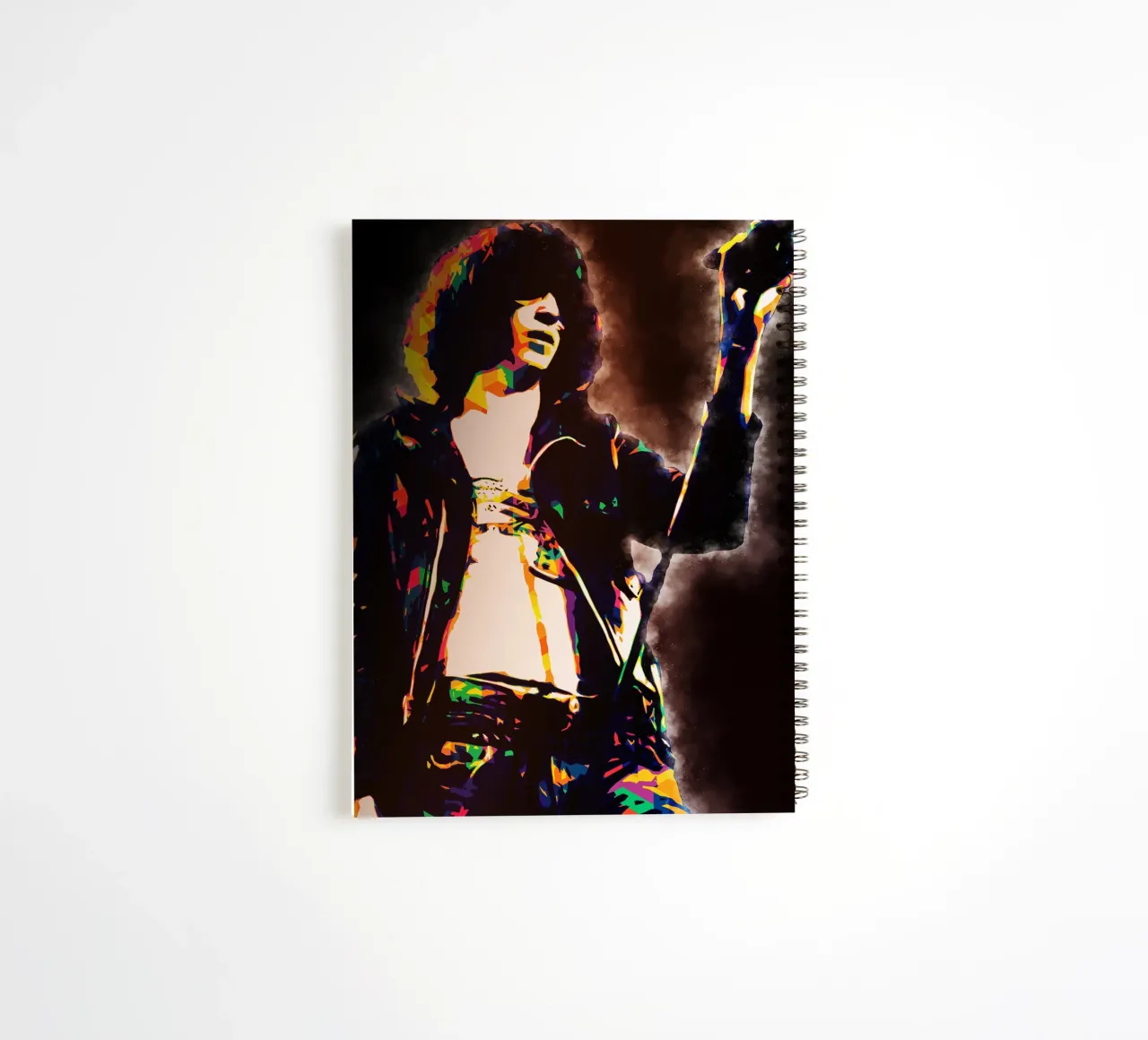 L'art de Joey Ramone carnet à spirale de neonartroom