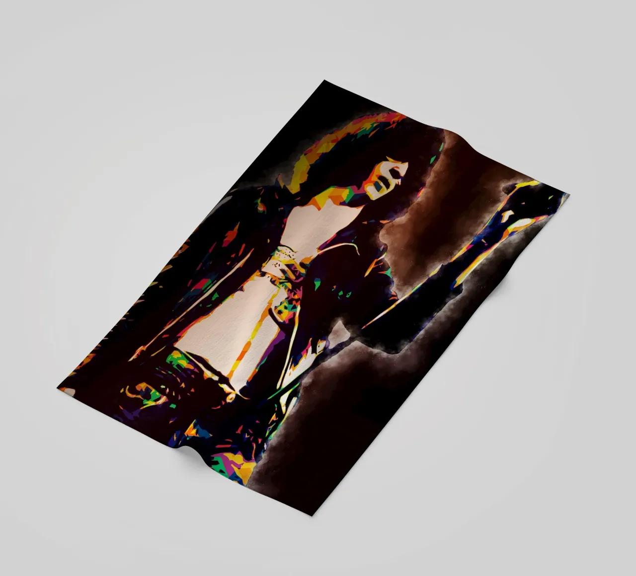 Arte di Joey Ramone telo mare da neonartroom