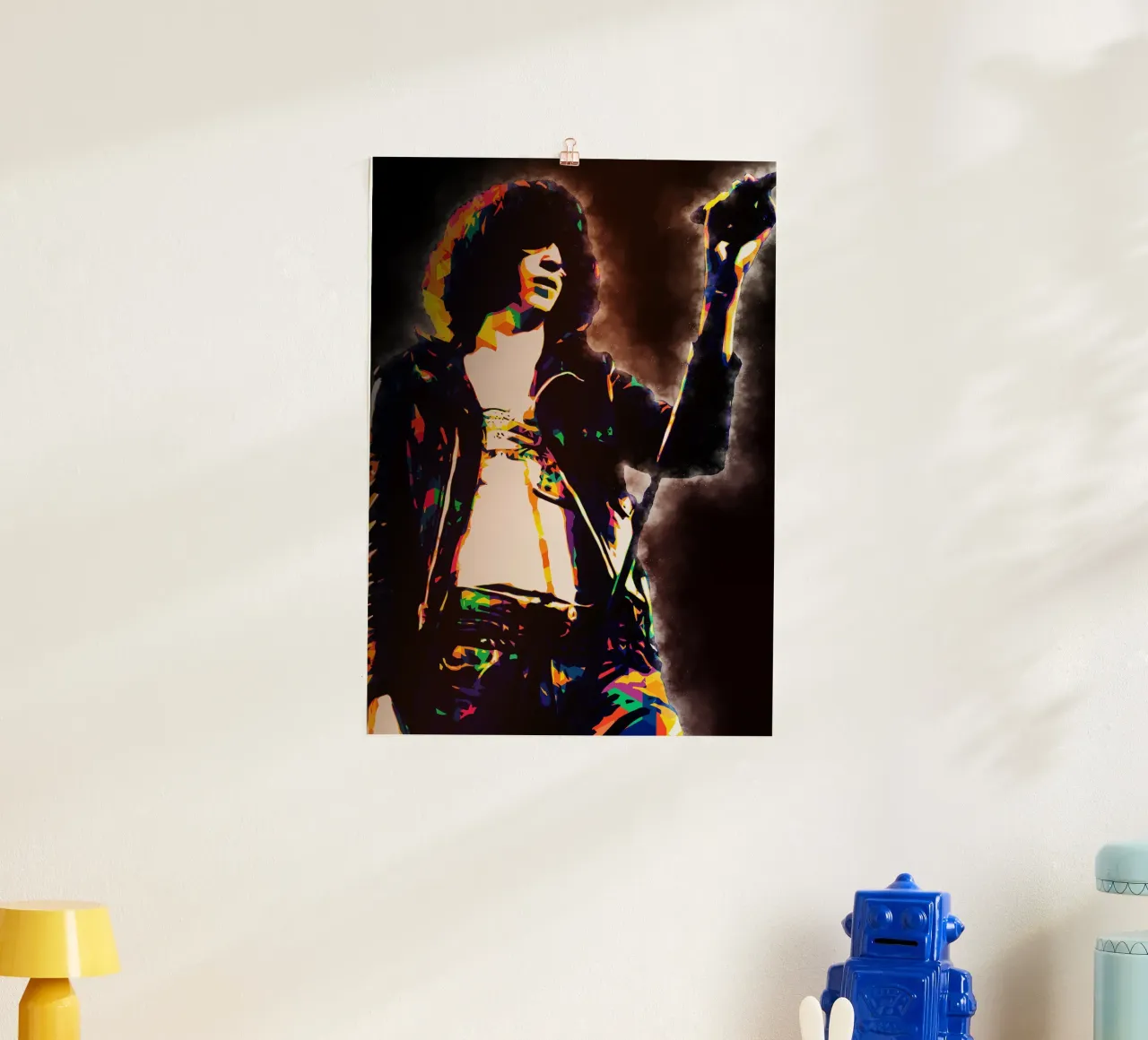 Arte di Joey Ramone carta hahnemühle da neonartroom
