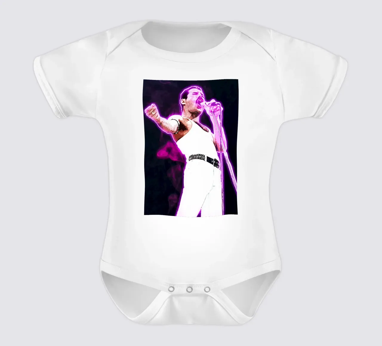 Der König des Rock Kurzarm Babybody von neonartroom
