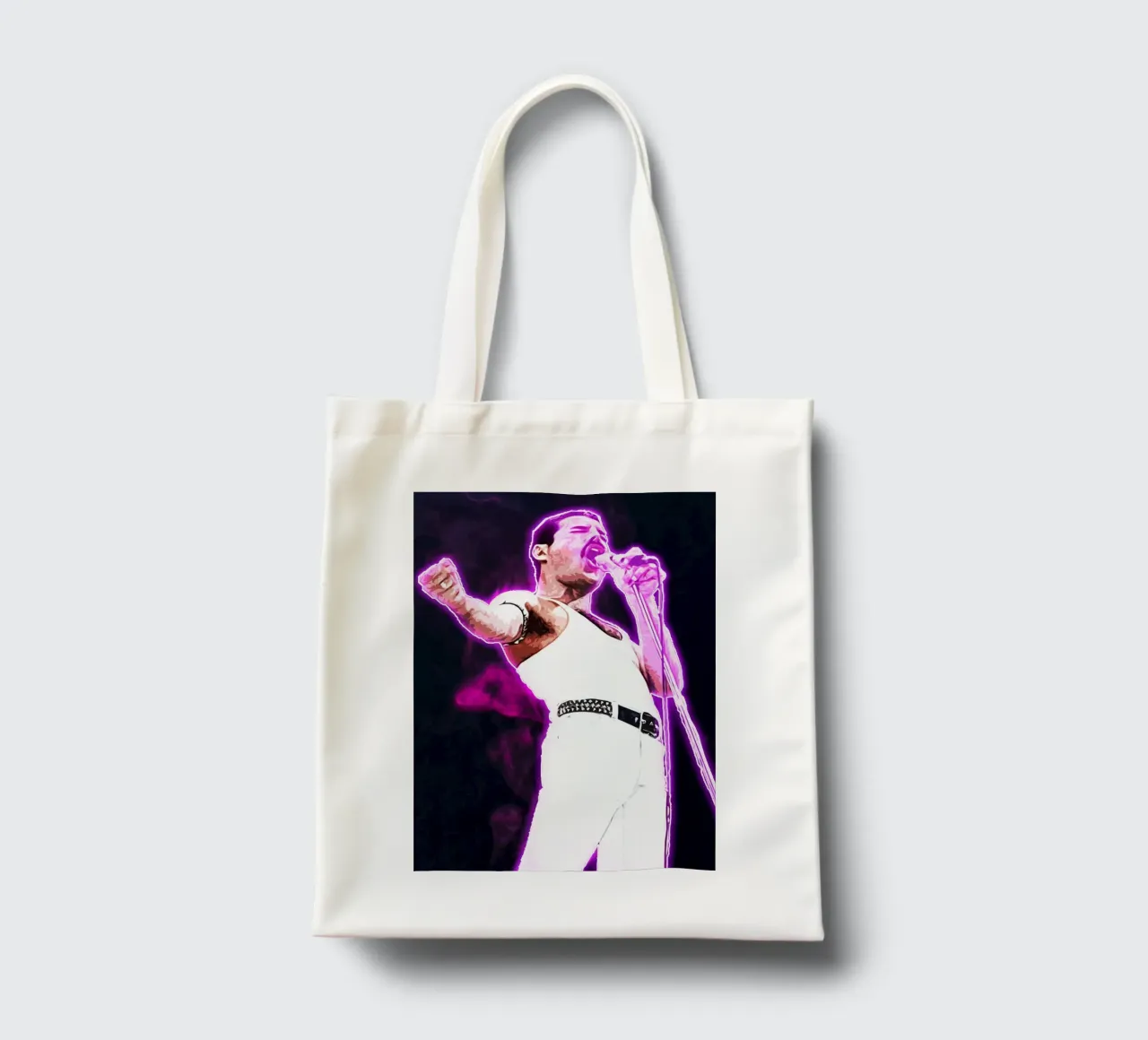 The King of Rock tote bag by neonartroom