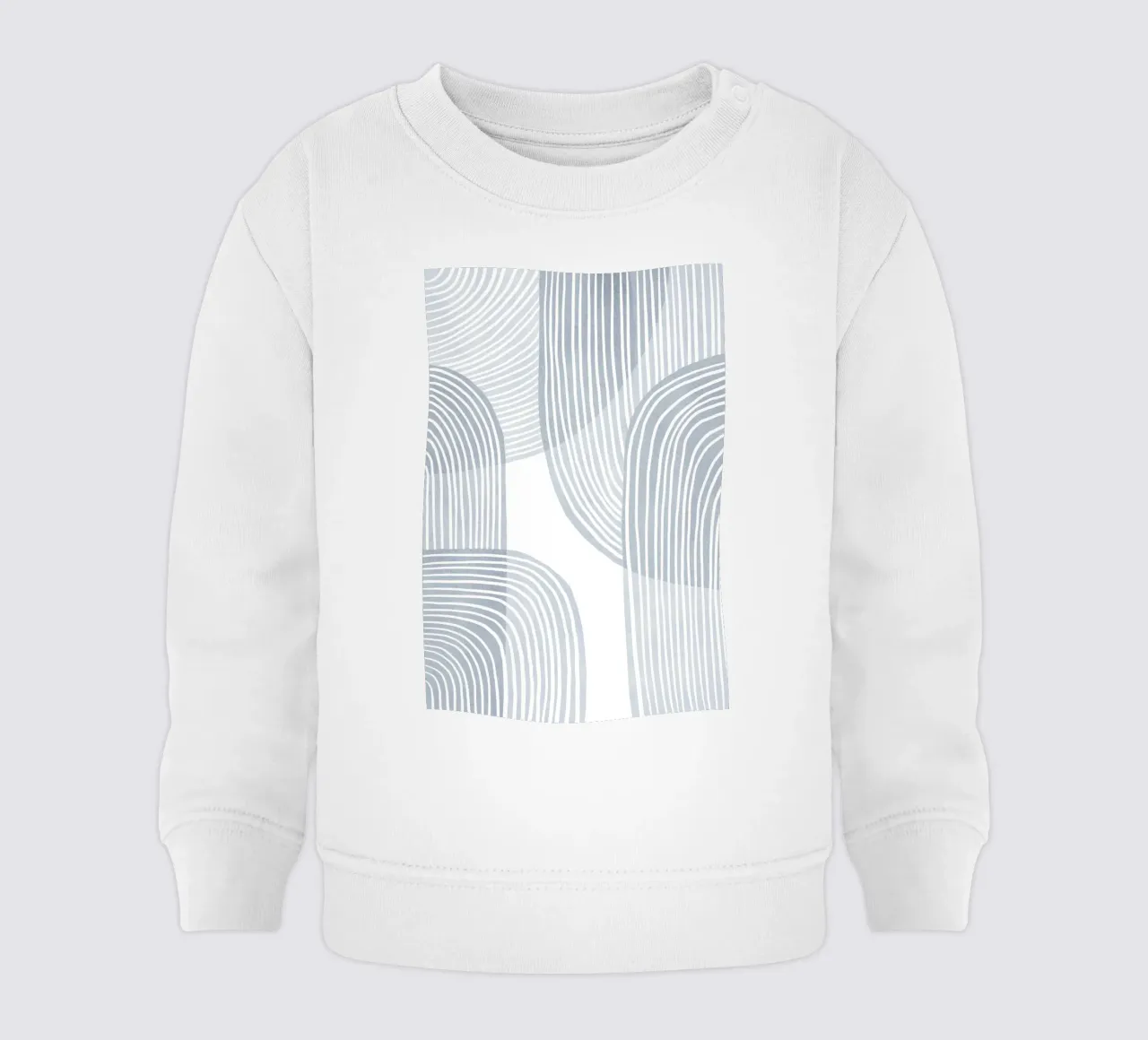 Linee monocromatiche minimaliste felpa neonato da Melloi Art Print