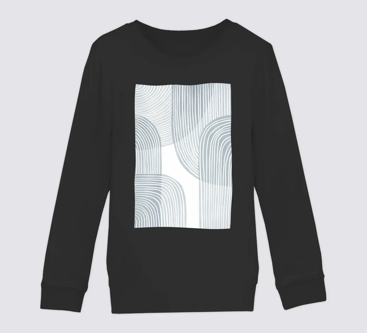 Linee monocromatiche minimaliste felpa bambino da Melloi Art Print