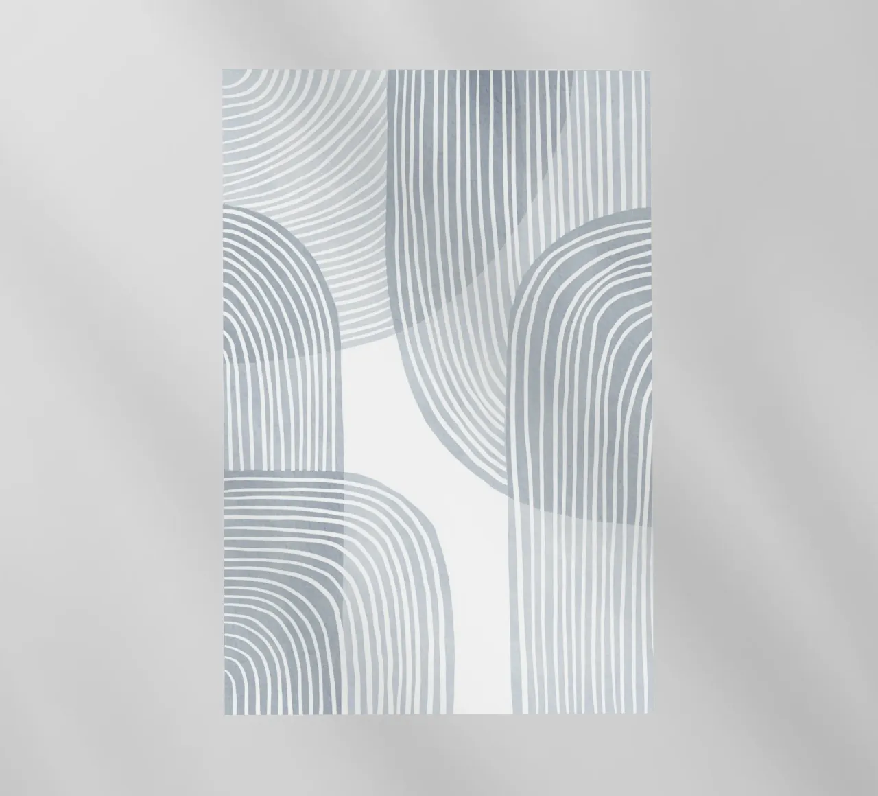 Linee monocromatiche minimaliste pellicola backlit da Melloi Art Print