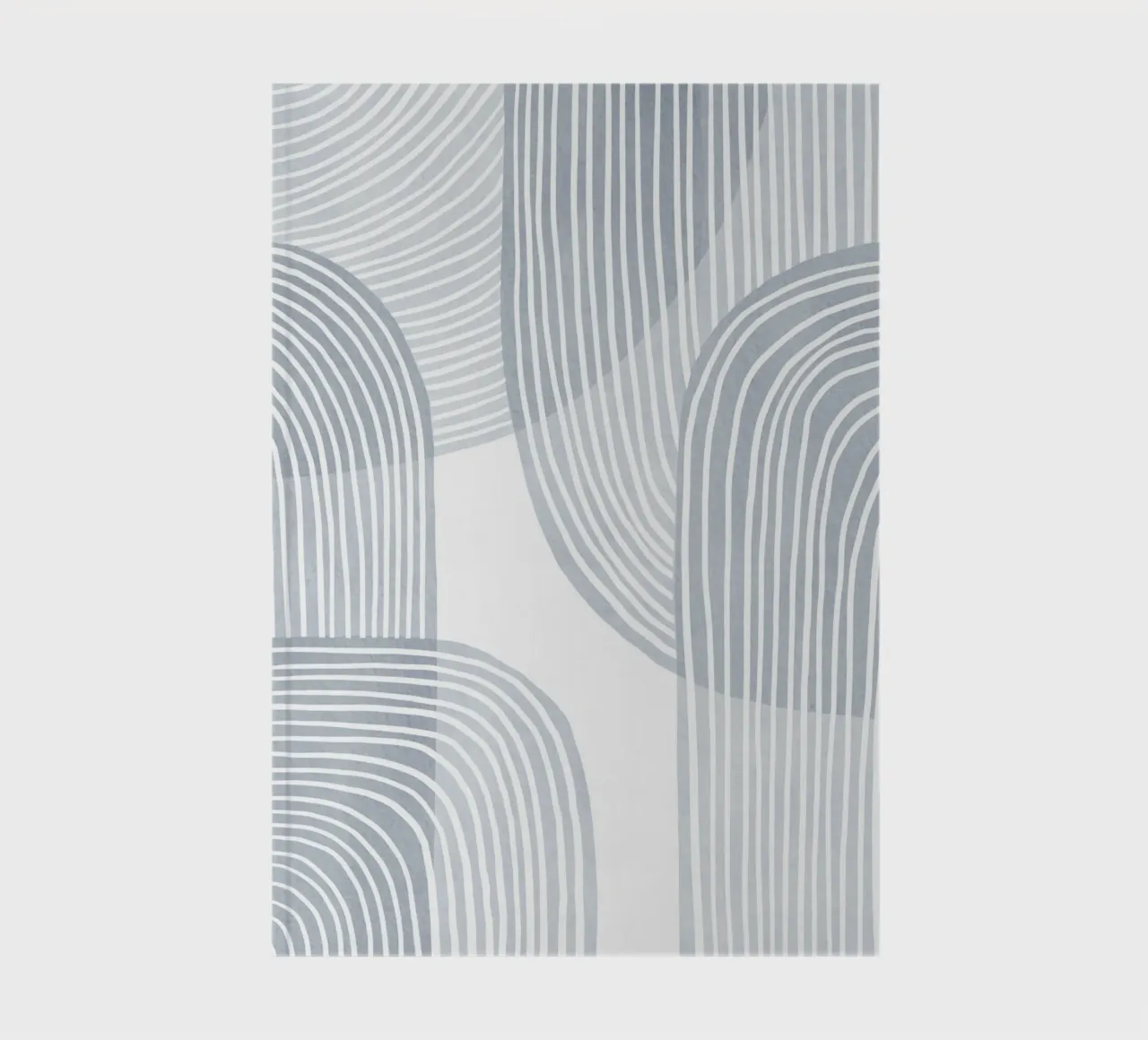 Minimalist Monochrome Lines notebook by Melloi Art Print