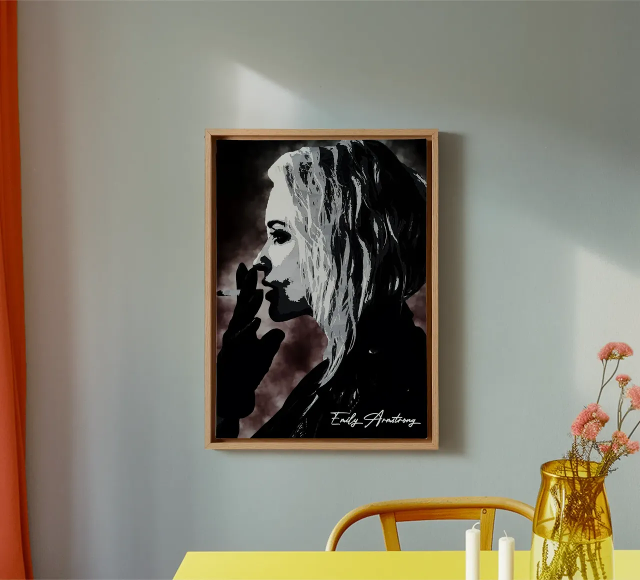 Arte di Emily Armstrong tela con Cornice a cassetta da neonartroom