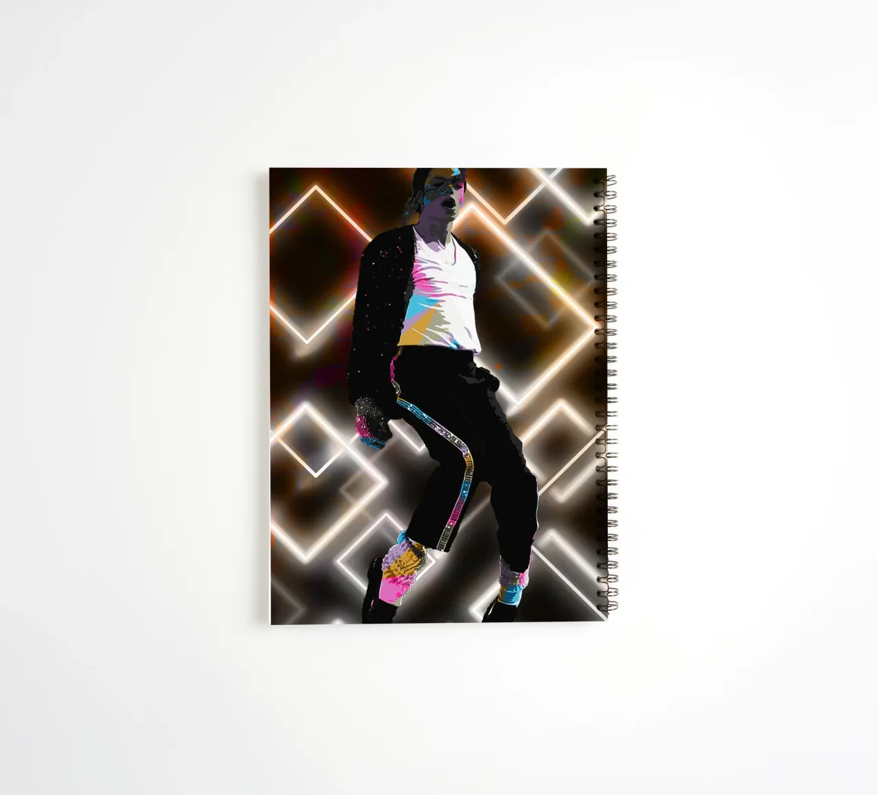 The King of Pop spiral notebook by neonartroom