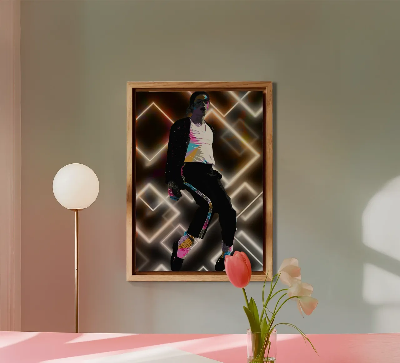 Il re del pop alluminio dibond da neonartroom