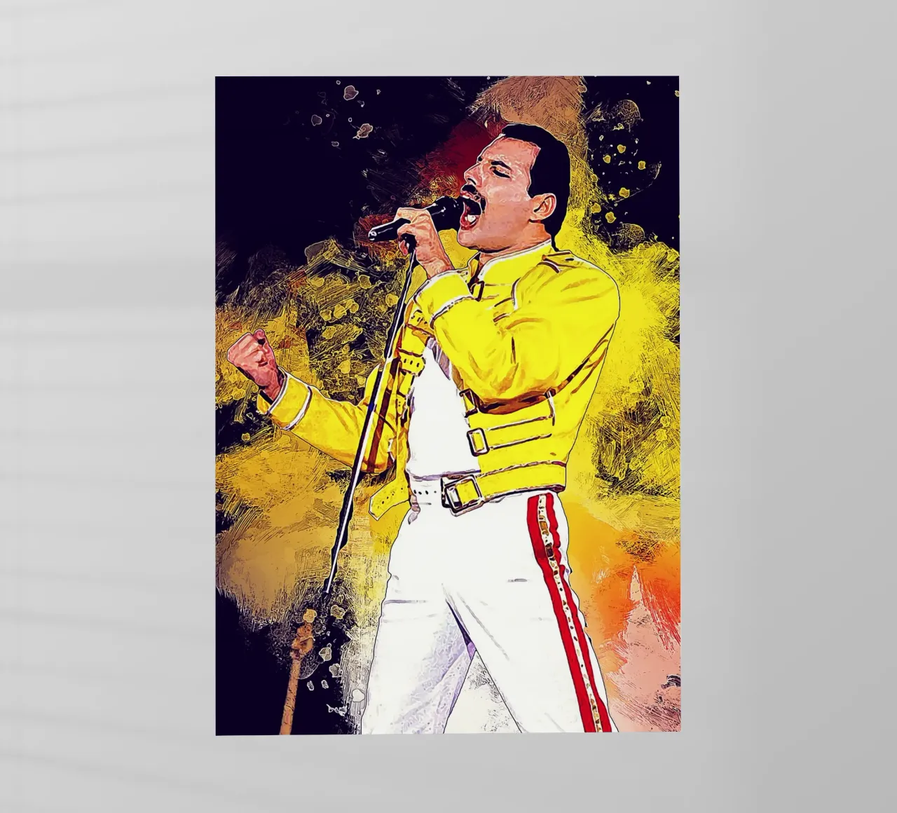 La storia di Freddie Mercury pellicola backlit da neonartroom