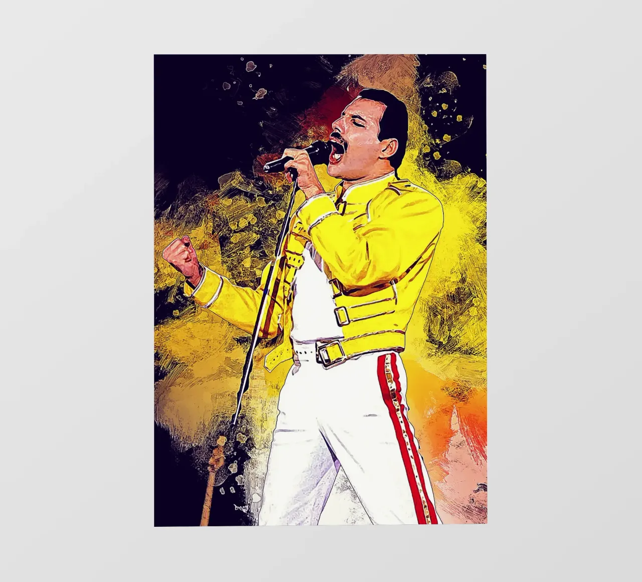 La storia di Freddie Mercury pellicola backlit da neonartroom