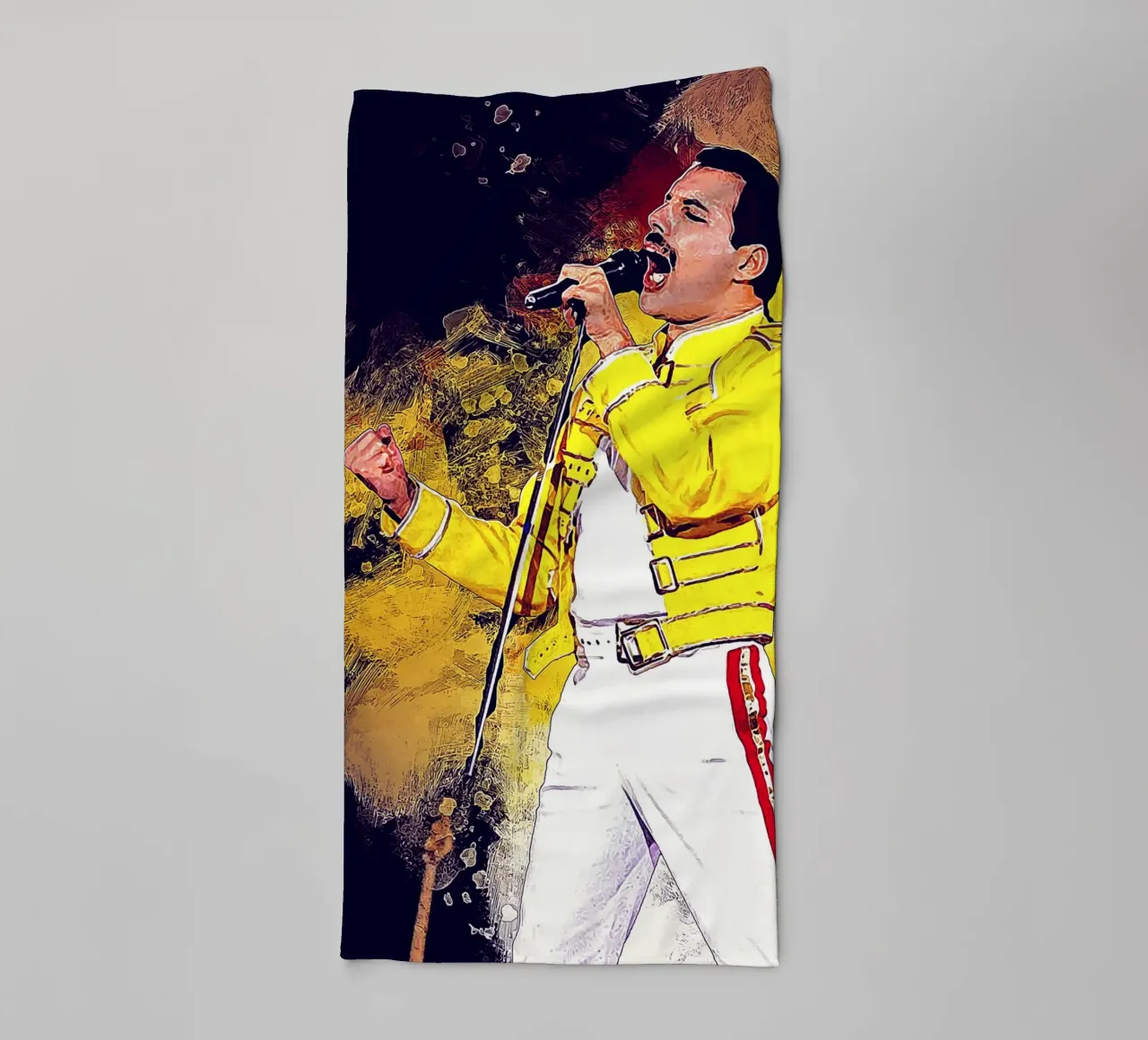 La storia di Freddie Mercury asciugamano da bagno da neonartroom