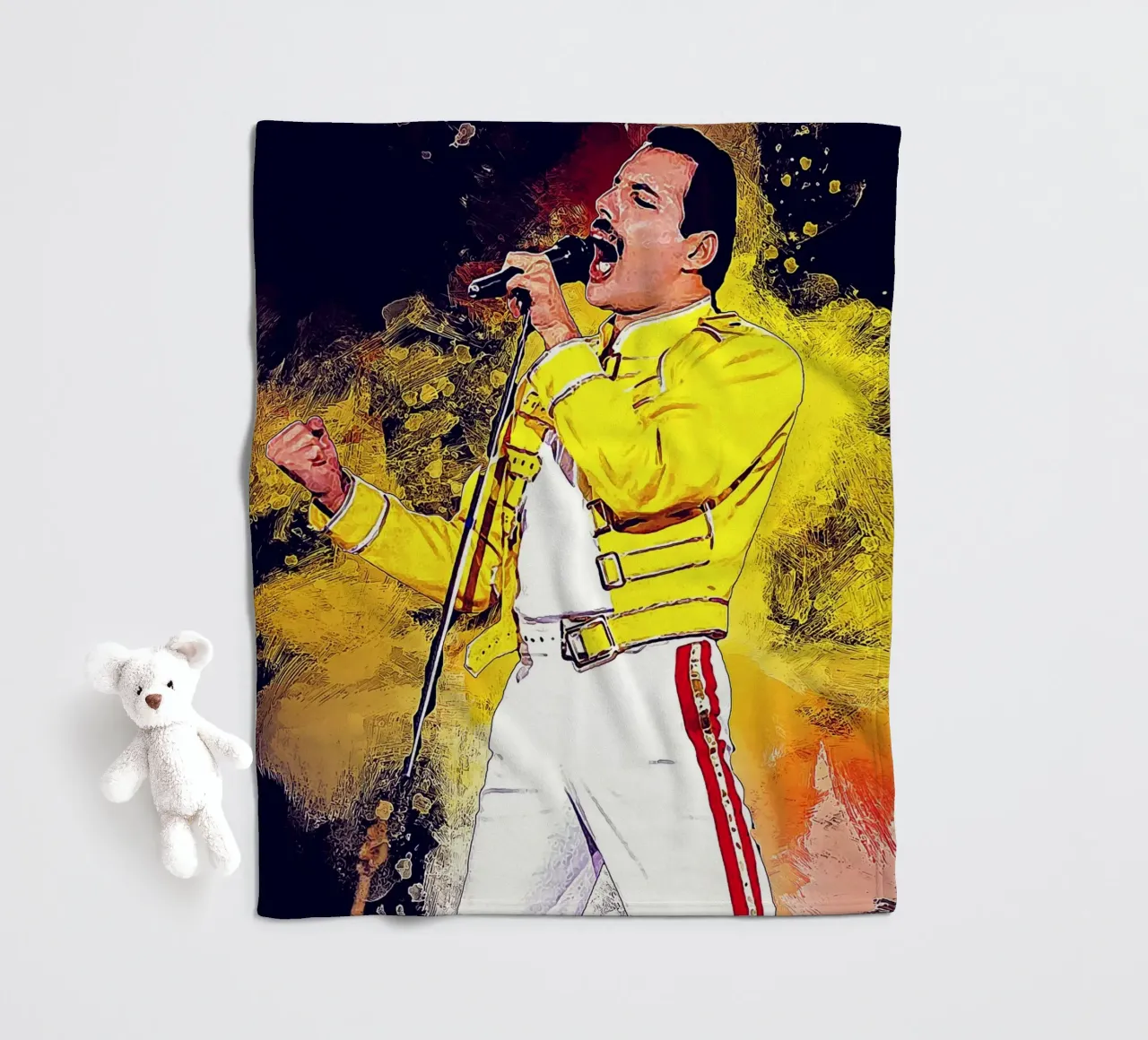 L'histoire de Freddie Mercury plaid polaire de neonartroom