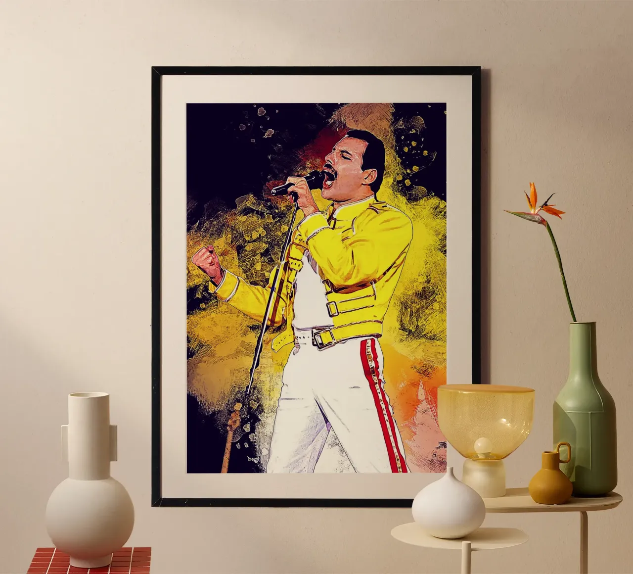 Story of Freddie Mercury hahnemühle by neonartroom