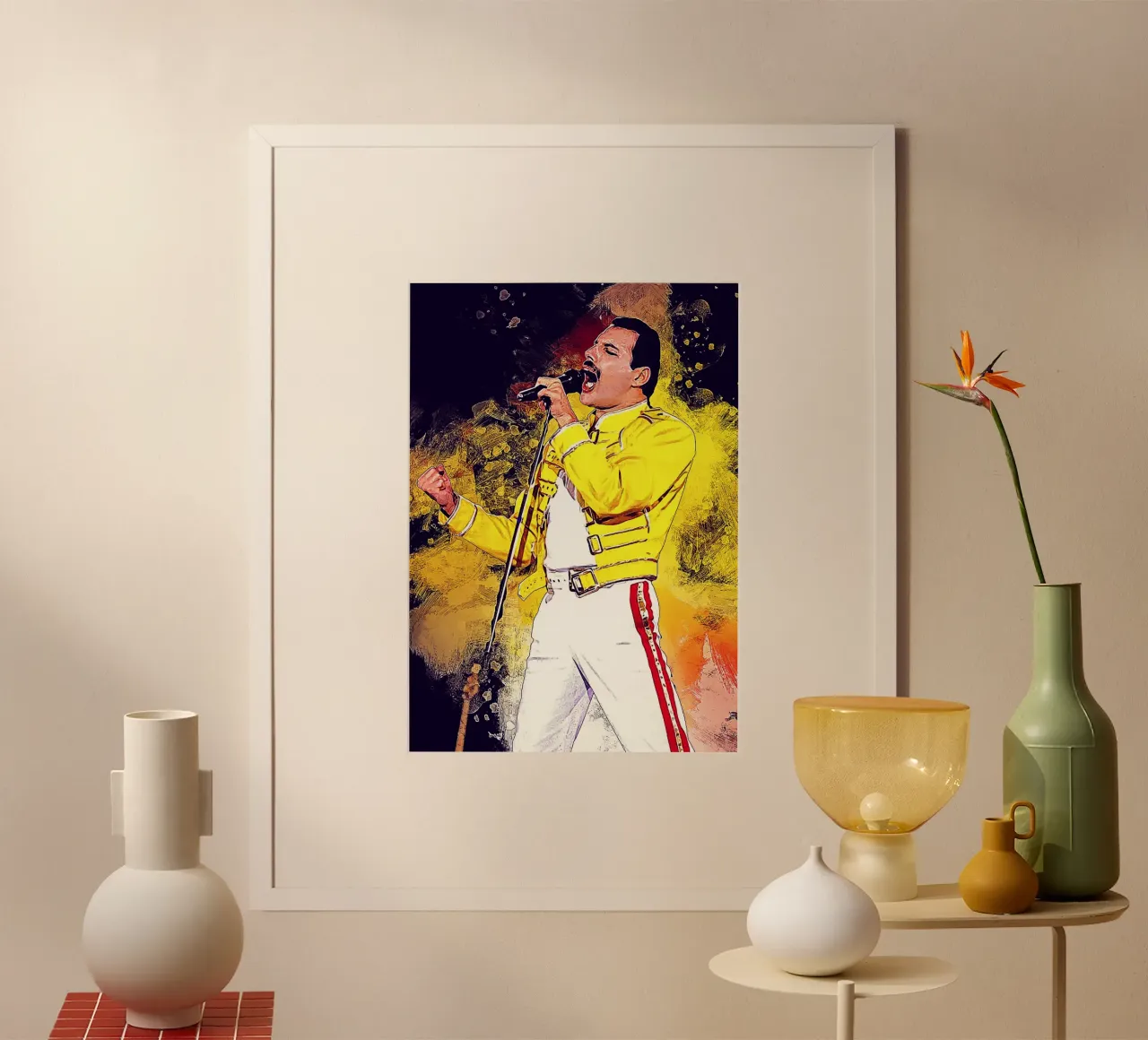 Story of Freddie Mercury hahnemühle by neonartroom
