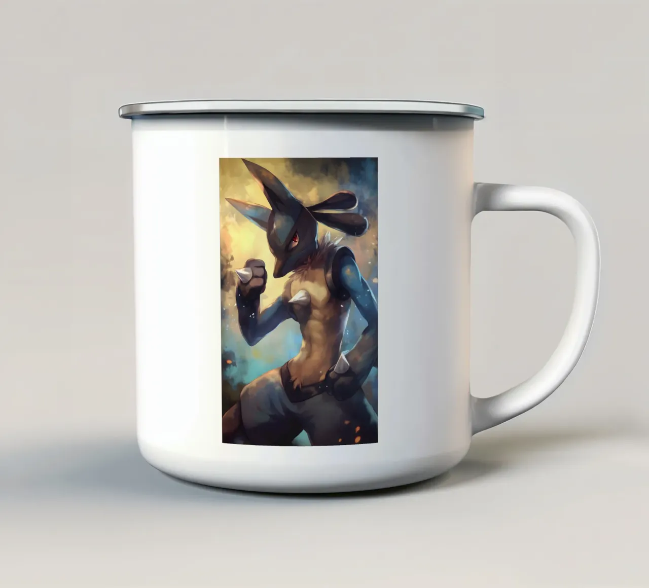 Lucario tazza in smalto da CreativeStudio
