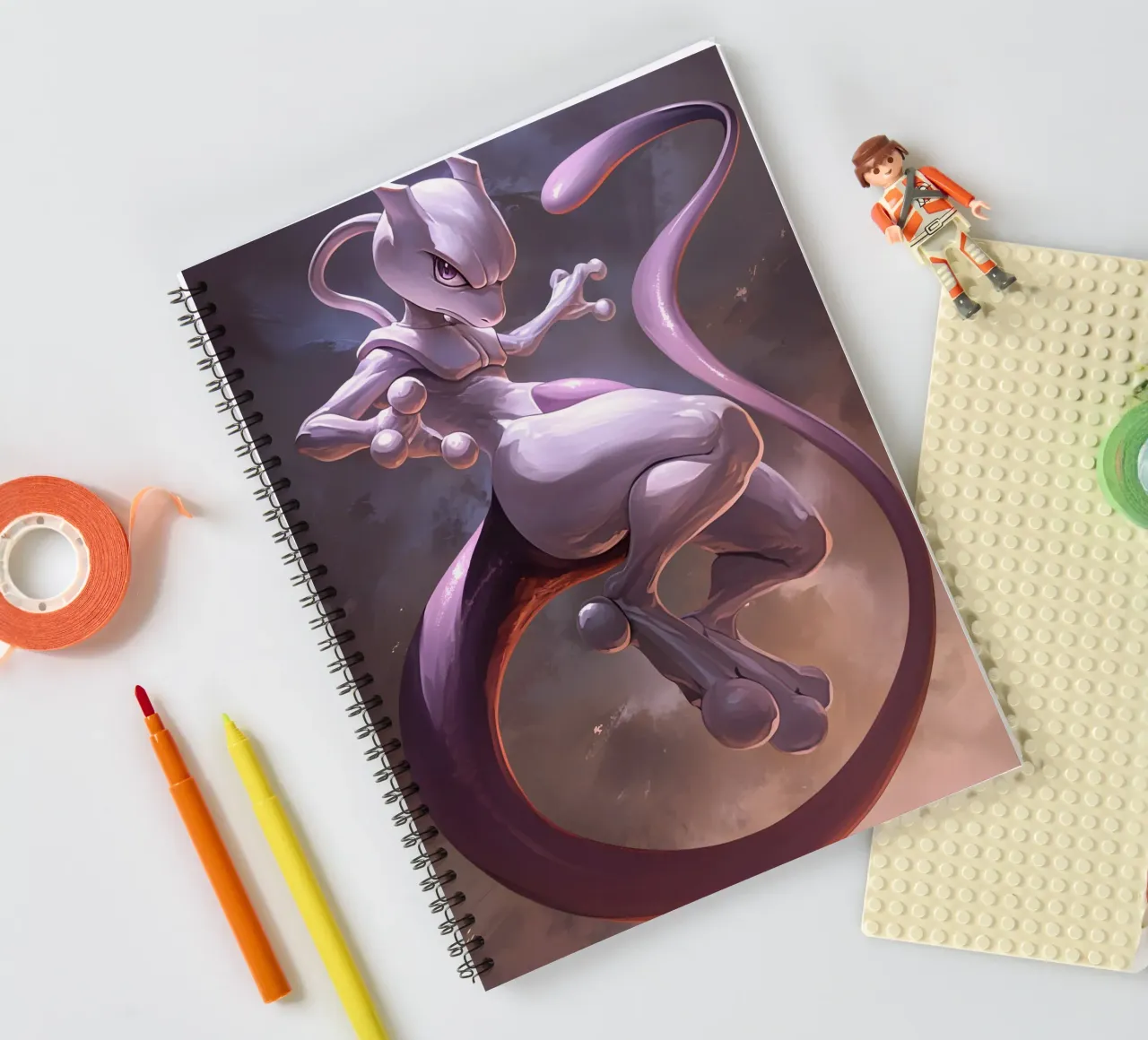 Mewtwo spiral notebook by CreativeStudio