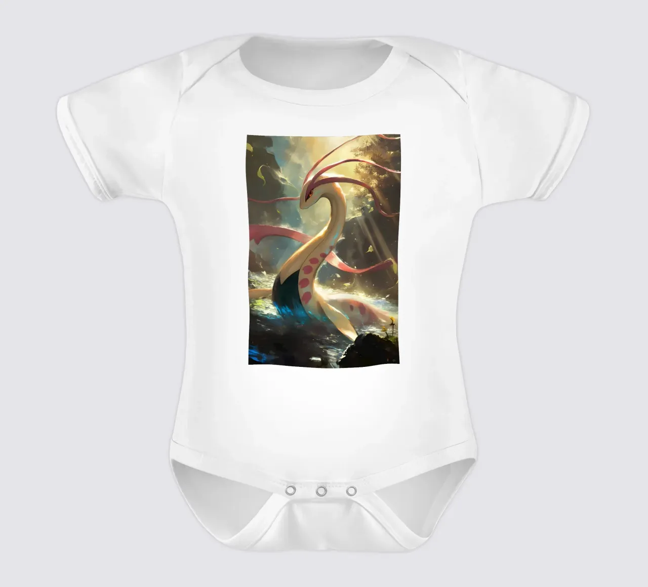 Milotic body neonato maniche corte da CreativeStudio