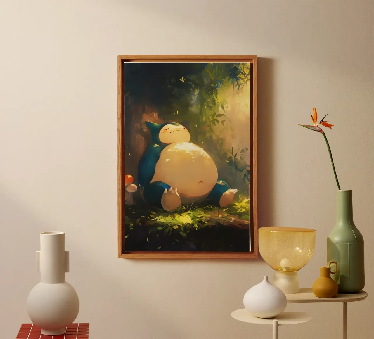 Snorlax canvas by CreativeStudio