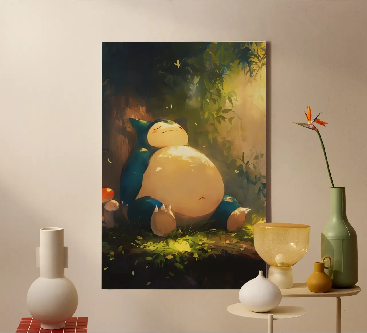 Snorlax canvas by CreativeStudio